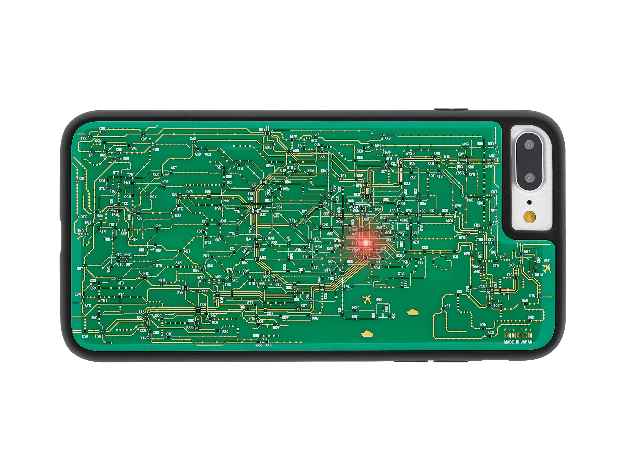 FLASH 東京電路線圖 iPhone7/8 Plus手機殼 ( 綠色 )