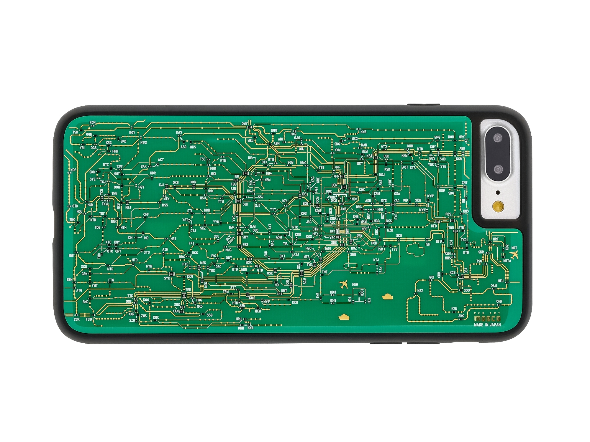 FLASH 東京電路線圖 iPhone7/8 Plus手機殼 ( 綠色 )