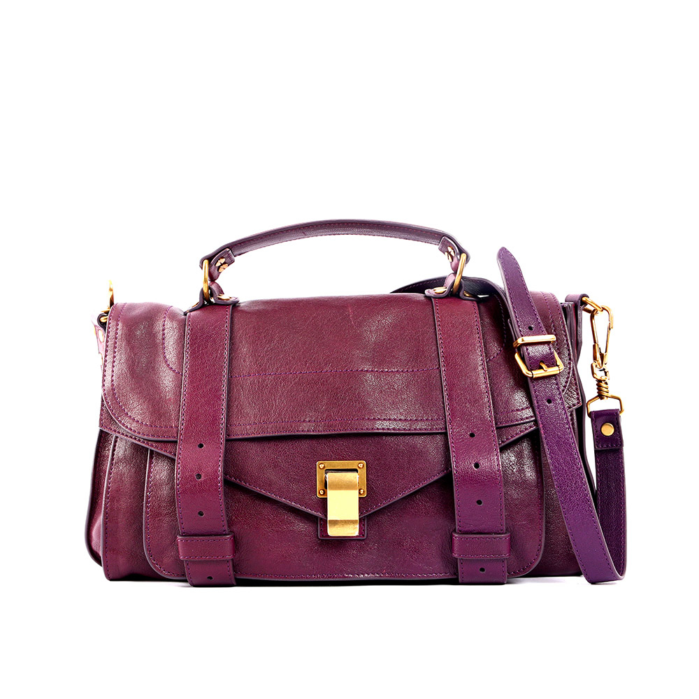 【Proenza Schouler】葡萄紫中型 PS1 兩用包