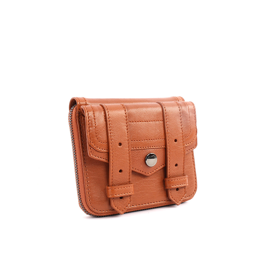 【Proenza Schouler】焦糖色小羊皮 短夾