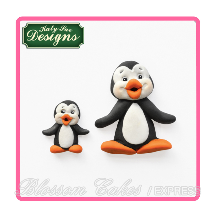 Katy Sue Sugar Buttons - Penguins - Silicone Mould