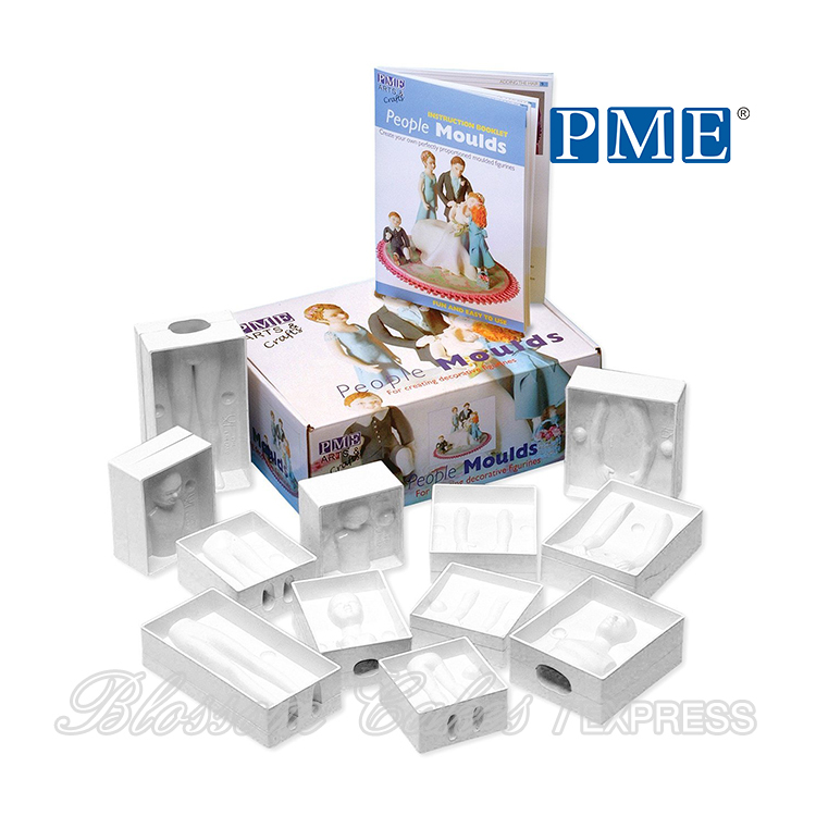 PME Family of Four People Moulds, Set of 24 Pieces