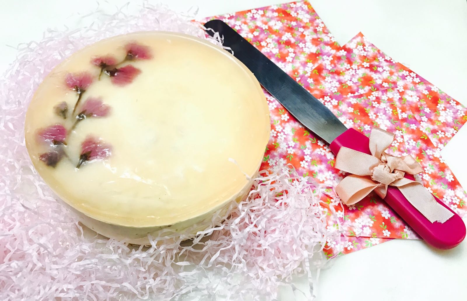 櫻花芝士凍餅