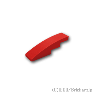 61678 Slope, Curved 4 x 1 No Studs Red
