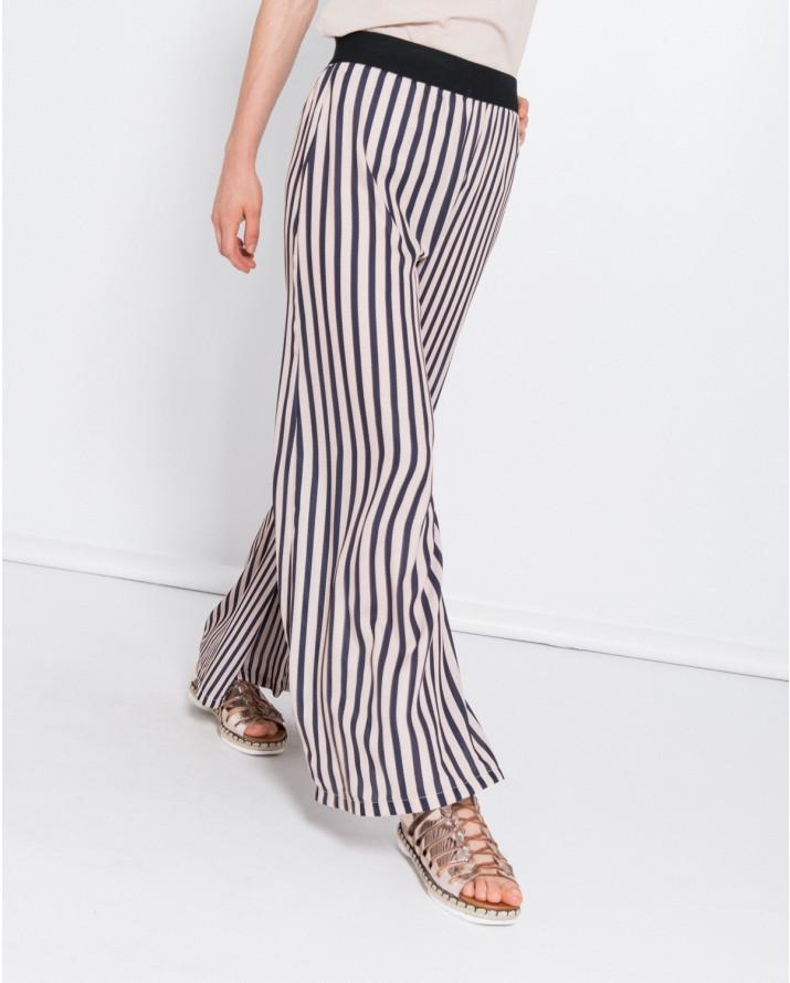 【silvian-heach】條紋寬管褲