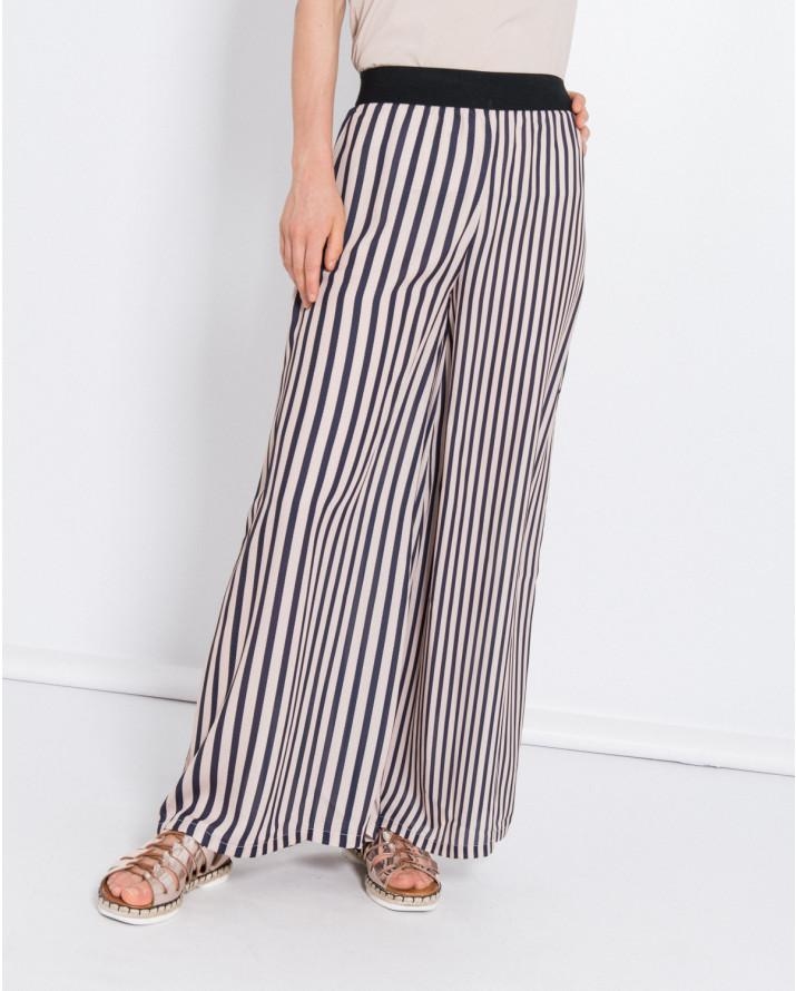 【silvian-heach】條紋寬管褲