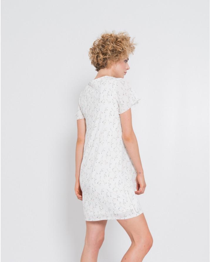 【silvian-heach】飛鳥斜荷葉飾洋裝