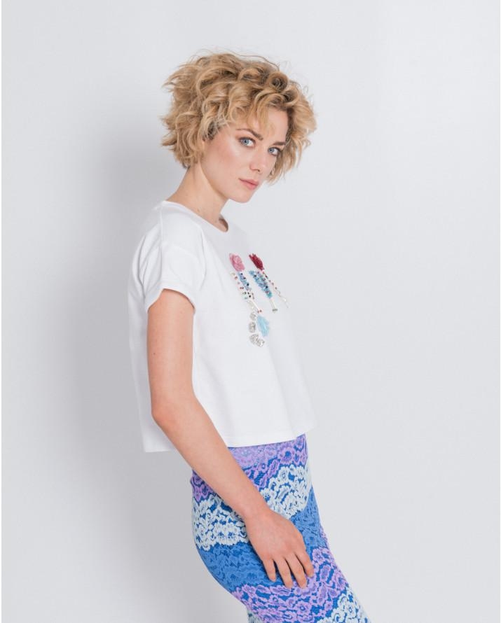 【silvian-heach】LOVE珠飾短版T恤