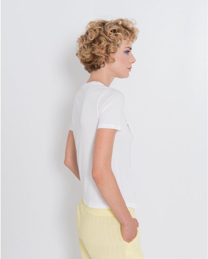 【silvian-heach】巴黎珠飾短袖T恤