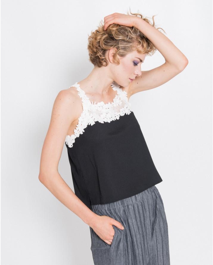 【silvian-heach】蕾絲拼接背心
