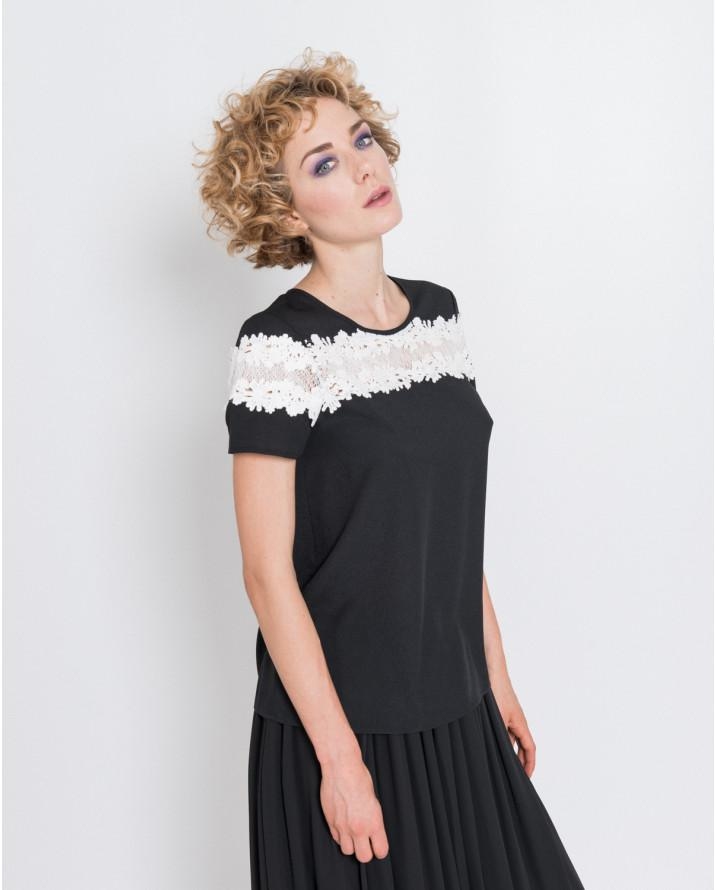 【silvian-heach】蕾絲拼接T恤