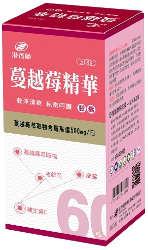 ▼港香蘭 蔓越莓精華膠囊 500mg×60粒 單罐組