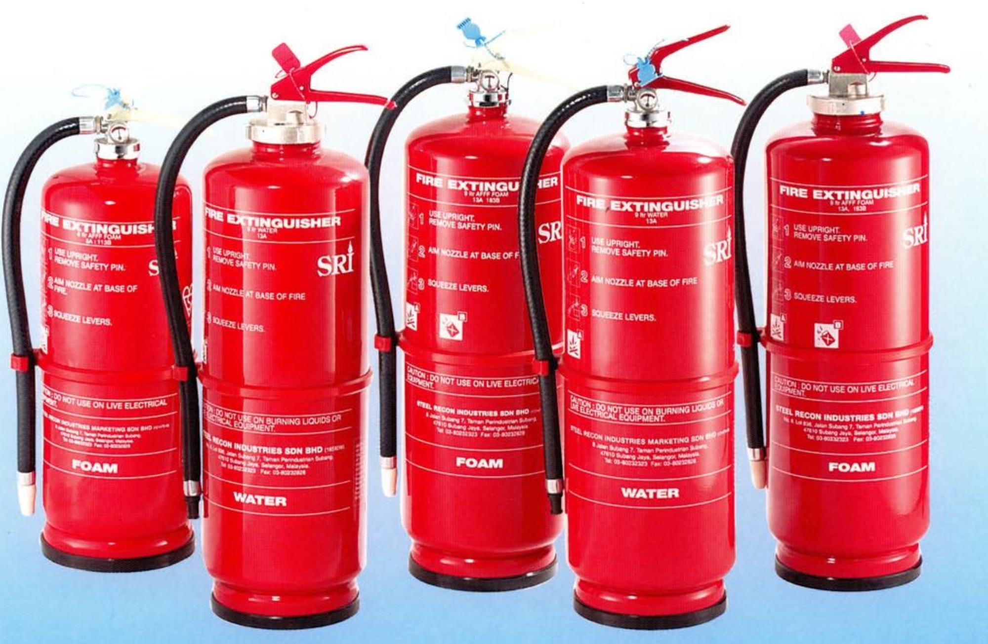 SRI FEX112 9 Litres Cartridge Foam Fire Extinguisher BS