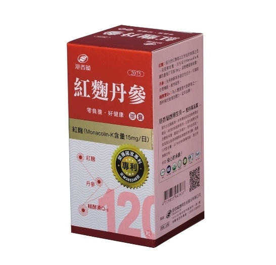 ▼港香蘭 紅麴丹參膠囊 500mg x 120粒