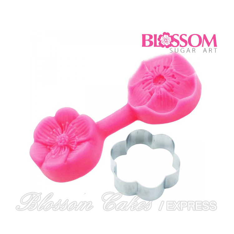 BlossomSugarArt - Snow Rose Cutter & Mould Set