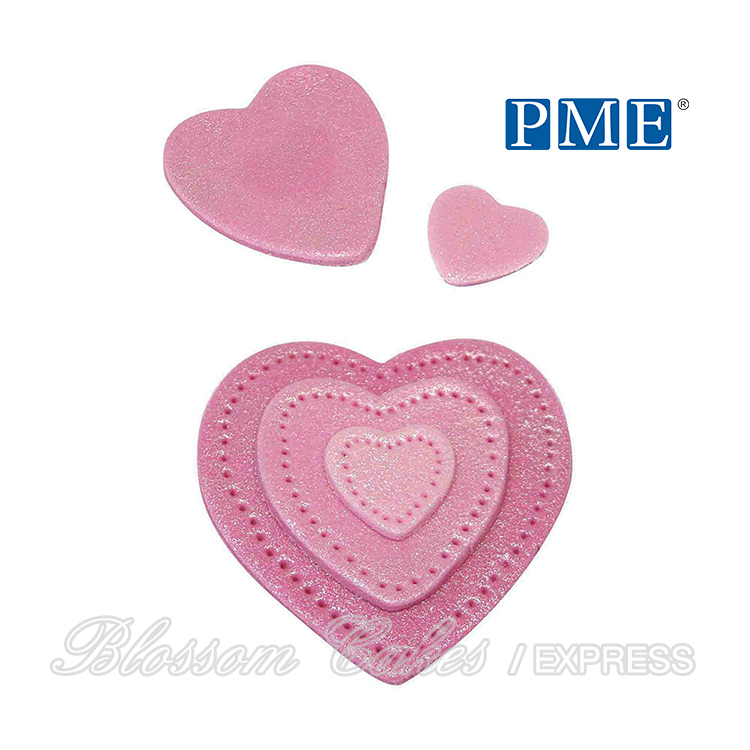 PME Stainless Steel Heart Cutters, Set of 3