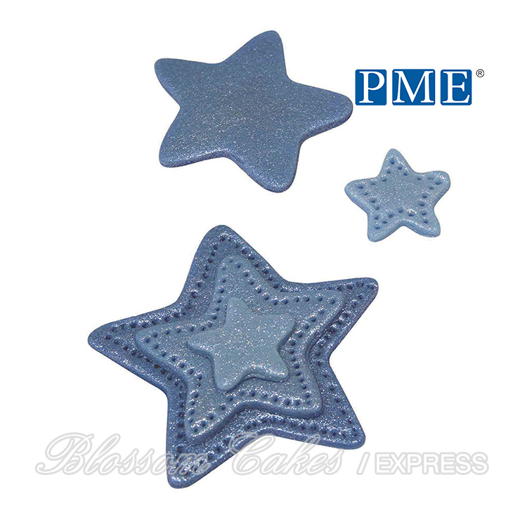 PME Stainless Steel Star Cutters, Set of 3