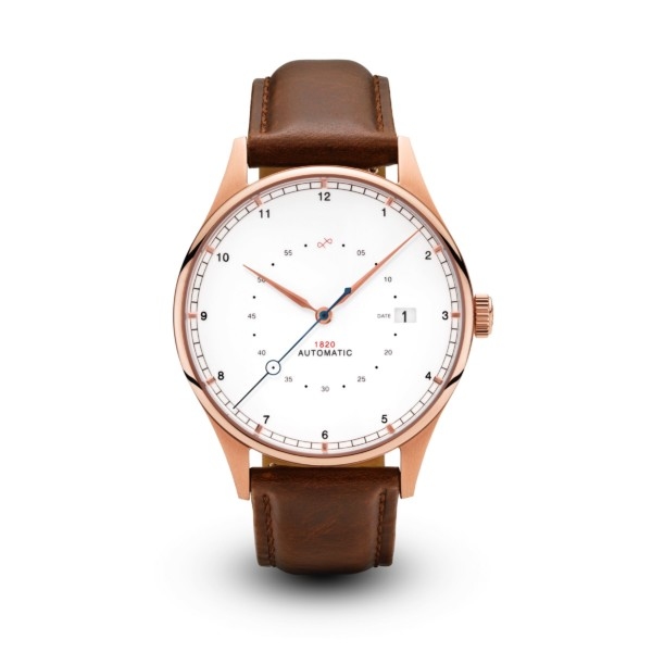 1820 Rose Gold Automatic w/ Brown Strap