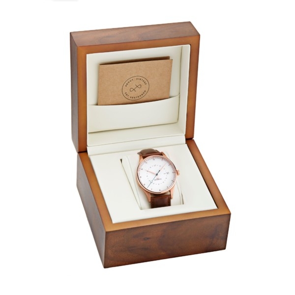 1820 Rose Gold Automatic w/ Brown Strap