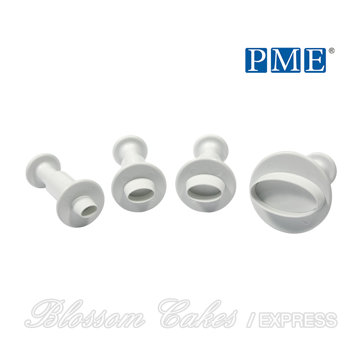 PME Oval Plunger Cutters, Set of 4