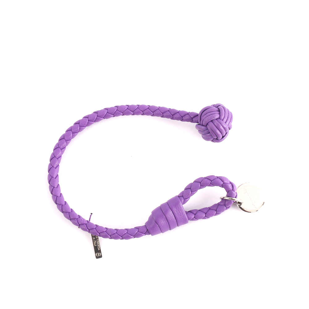 【BOTTEGA VENETA】S號小羊皮單圈編織手環