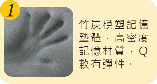 久坐會痛，推薦Q坐墊｜竹炭模塑記憶墊體，高密度記憶材質，Ｑ軟有彈性。