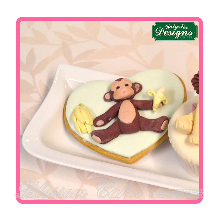 Katy Sue Sugar Buttons - Monkey - Silicone Mould