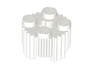 92947 Brick, Round 2 x 2 with Flutes and Axle Hole