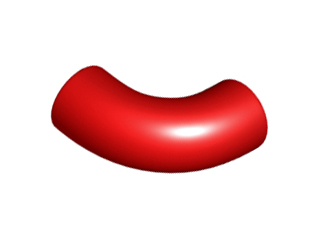 25214 Brick, Round 1 x 1 d. 90 Degree Elbow - No Stud - Type 2 - Axle Hole