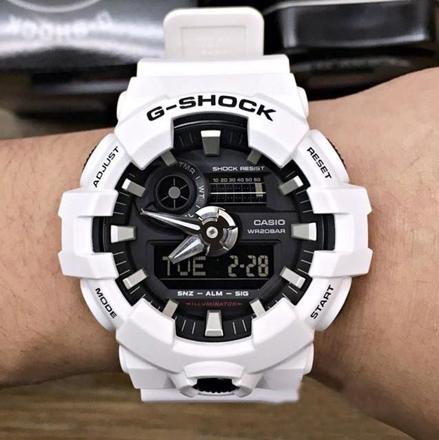 g shock ga700 white