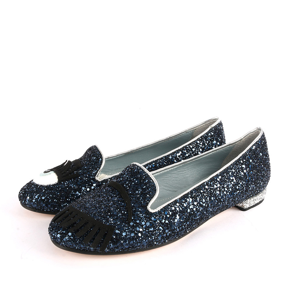 【CHIARA FERRAGNI】亮片眨眼睛平底鞋