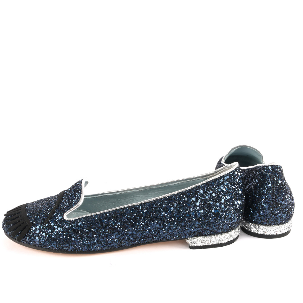 【CHIARA FERRAGNI】亮片眨眼睛平底鞋