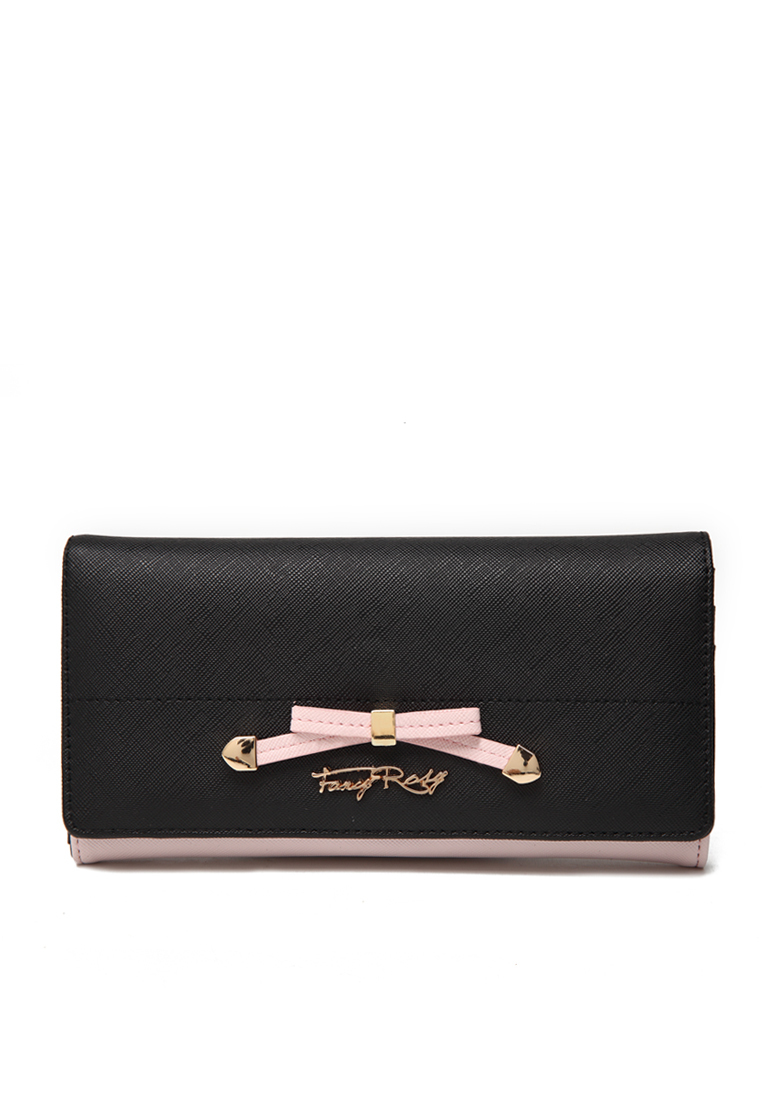 Fancy Bow Bow Long Fold Wallet