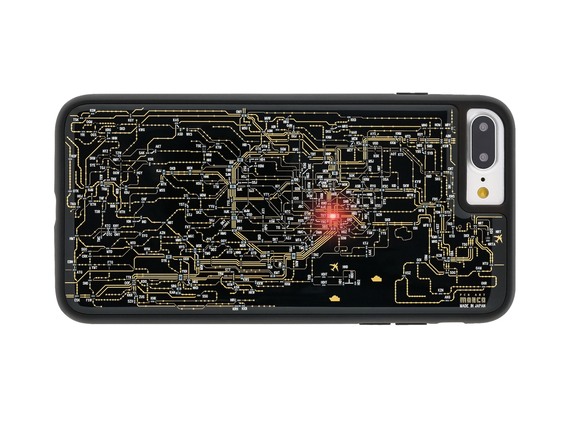 FLASH 東京電路線圖 iPhone7/8 Plus手機殼 ( 黑色 )