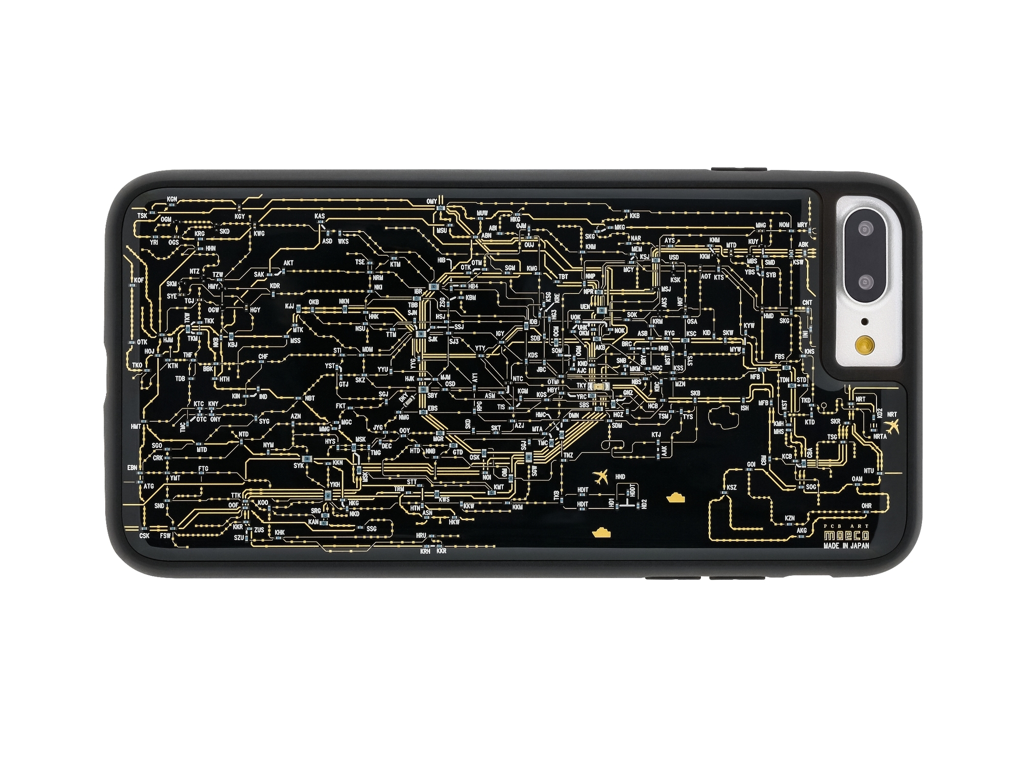 FLASH 東京電路線圖 iPhone7/8 Plus手機殼 ( 黑色 )