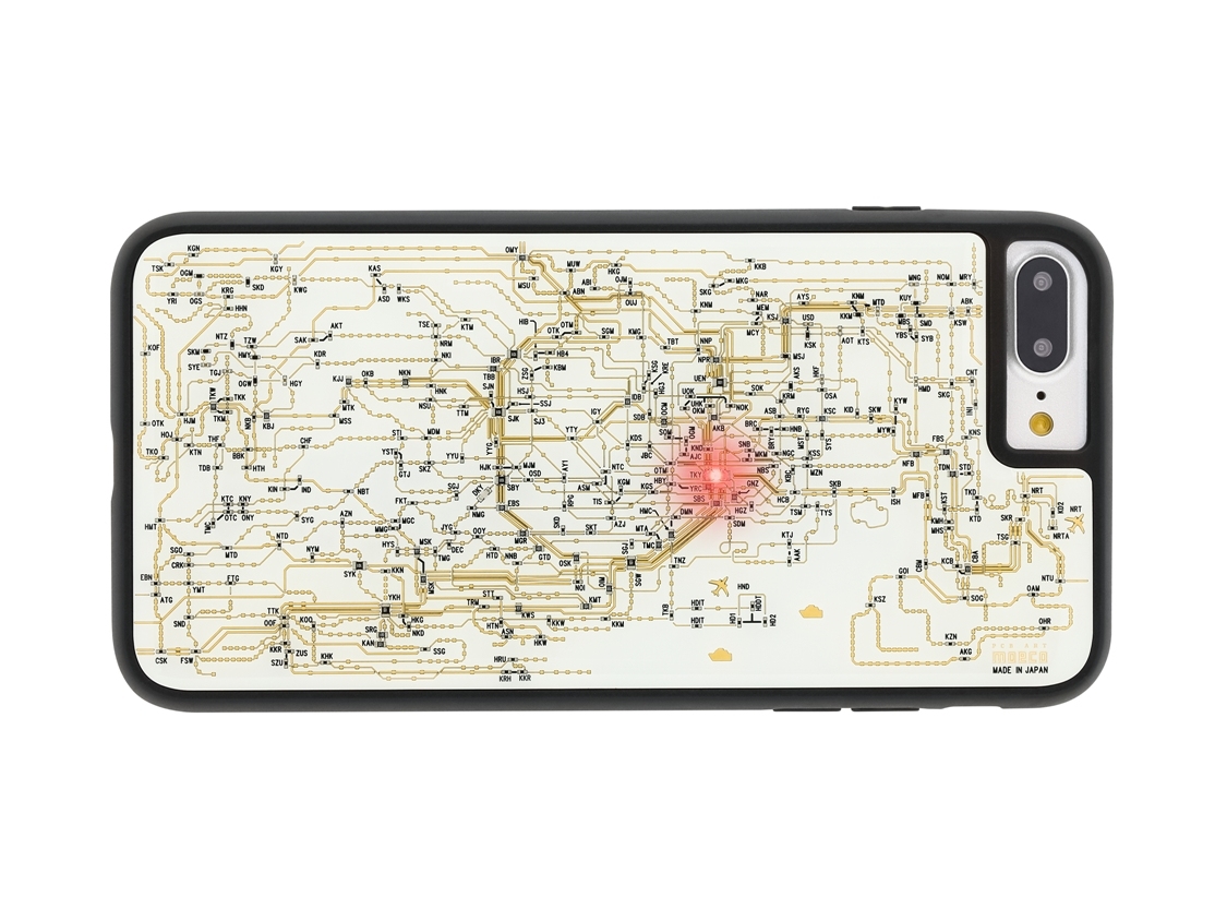 FLASH 東京電路線圖 iPhone7/8 Plus手機殼 ( 白色 )