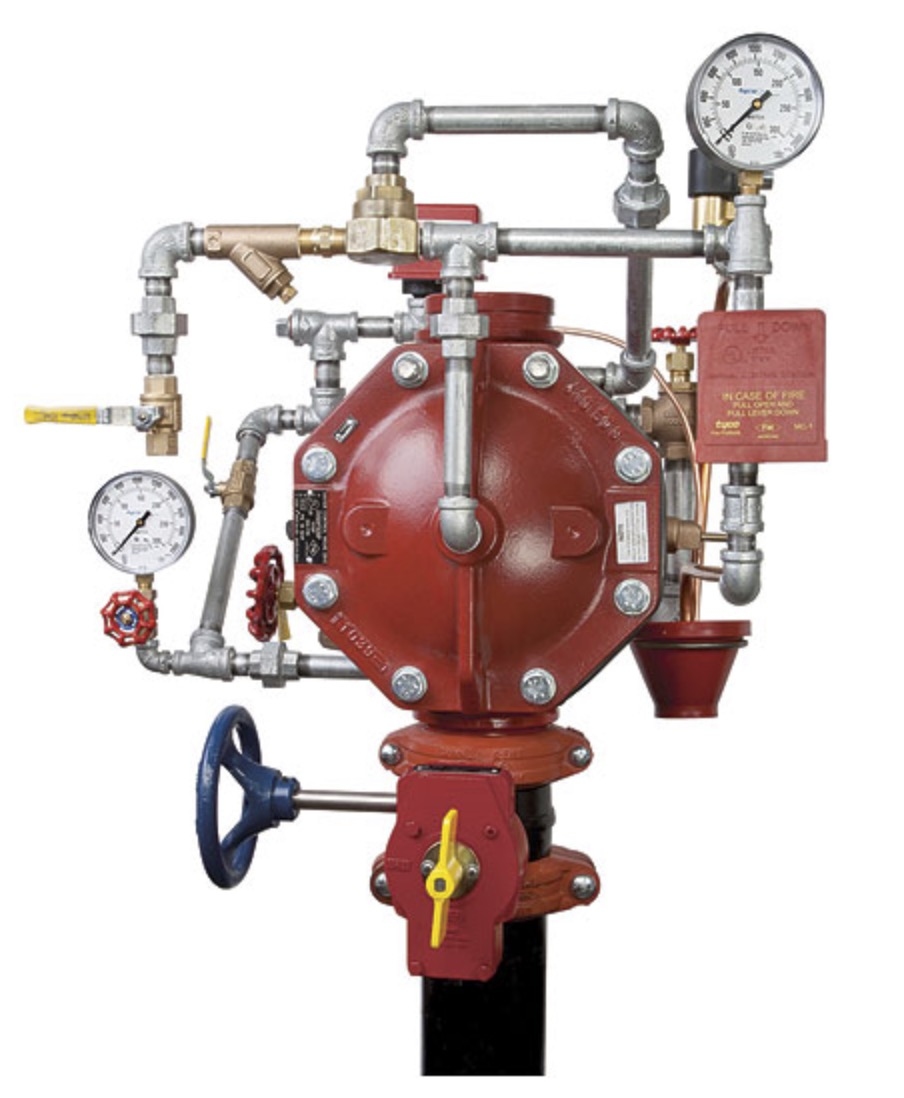 TYCO 4" Model DV5 Groove Deluge Valve c/w Gong & Elect