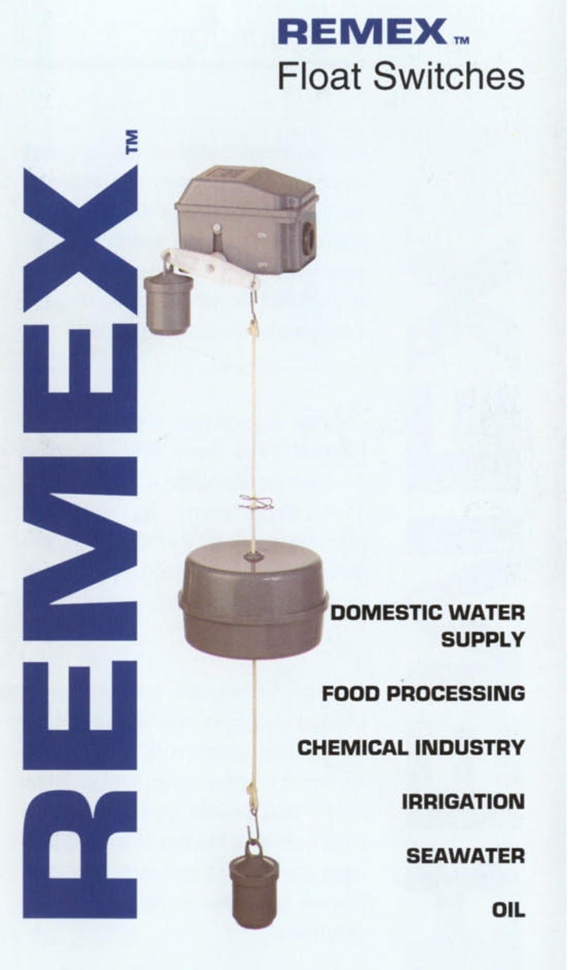 Remex Type P Mercury Switch Float switch (UK)