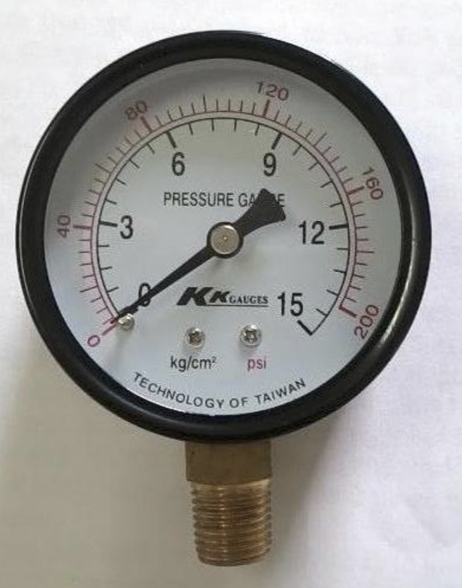 K.K. Pressure Gauge (0200lbs, 0300lbs, 0500lbs)