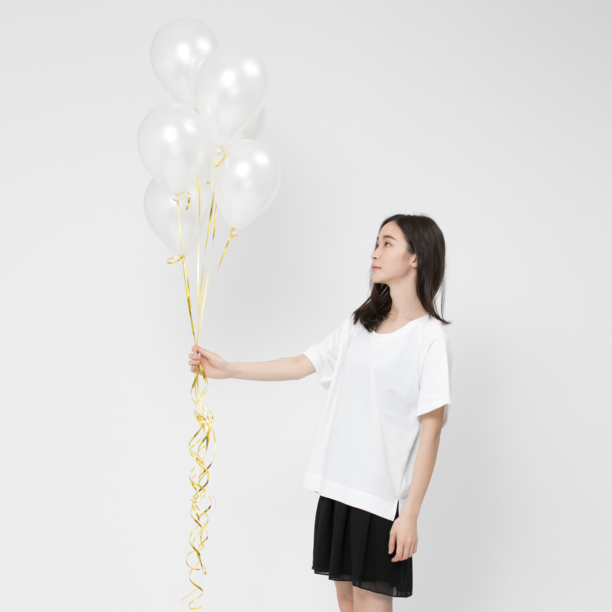 法國小毛圈寬版上衣/白 Project007