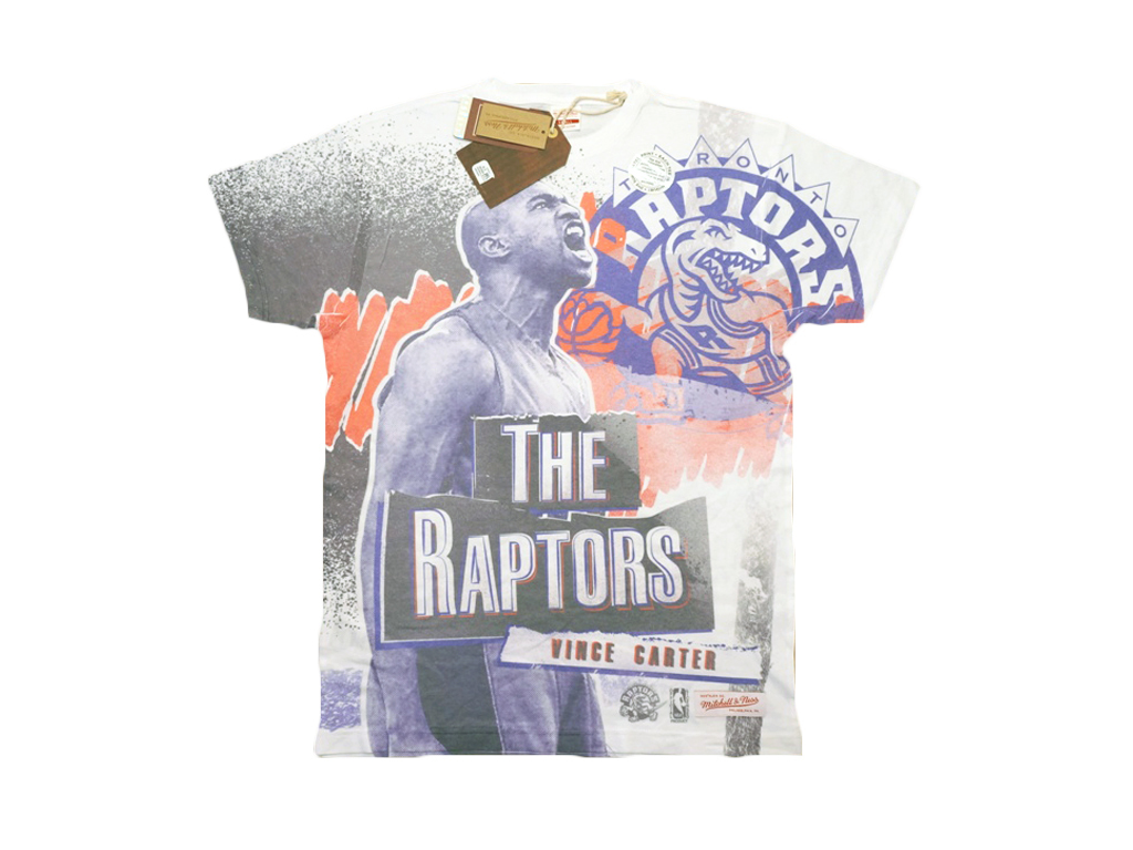 Mitchell & Ness 多倫多暴龍隊 Vince Carter 熱昇華轉印 球員短T-Shirt