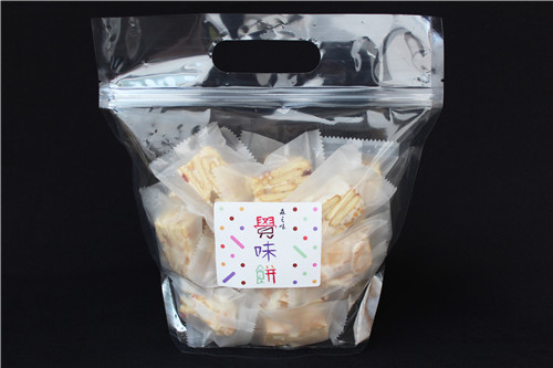 手提鑽石型透明夾鏈立袋