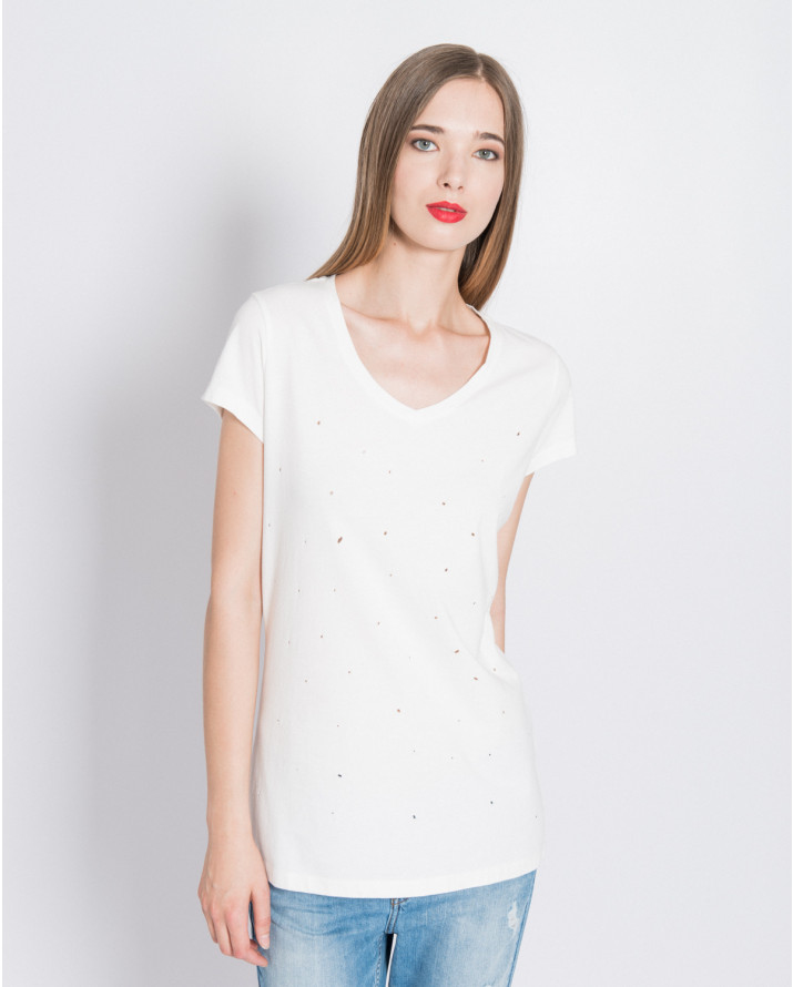 【silvian-heach】洞洞短袖T恤