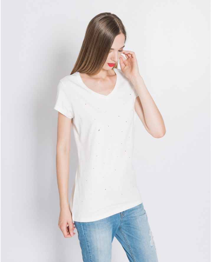 【silvian-heach】洞洞短袖T恤