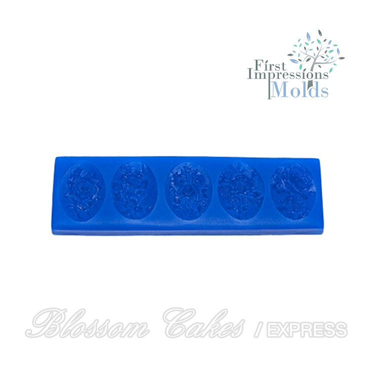 FI Cameo Flowers Silicone Mold