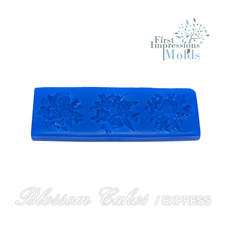 FI Flower Medallions 1 Silicone Mold