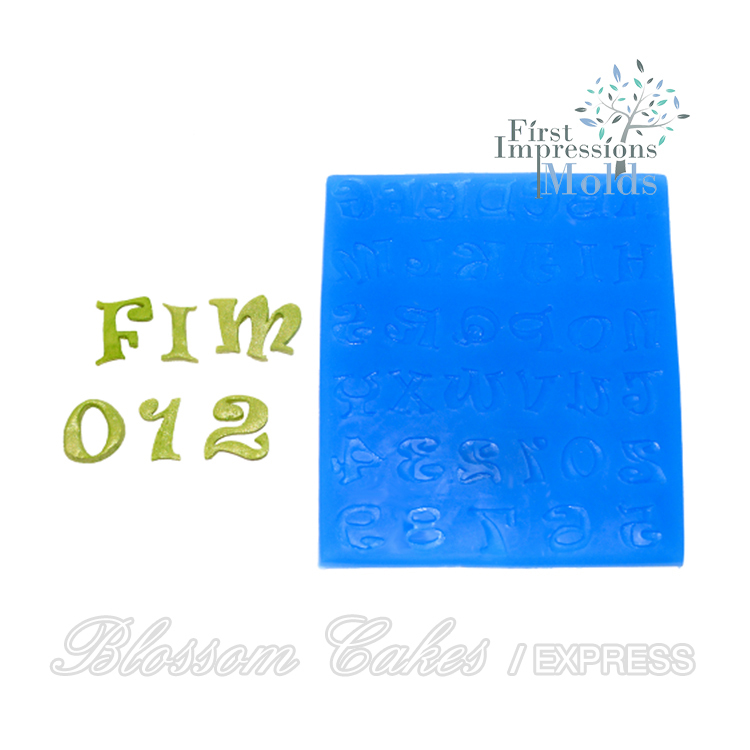 FI Alphabet Silicone Mold