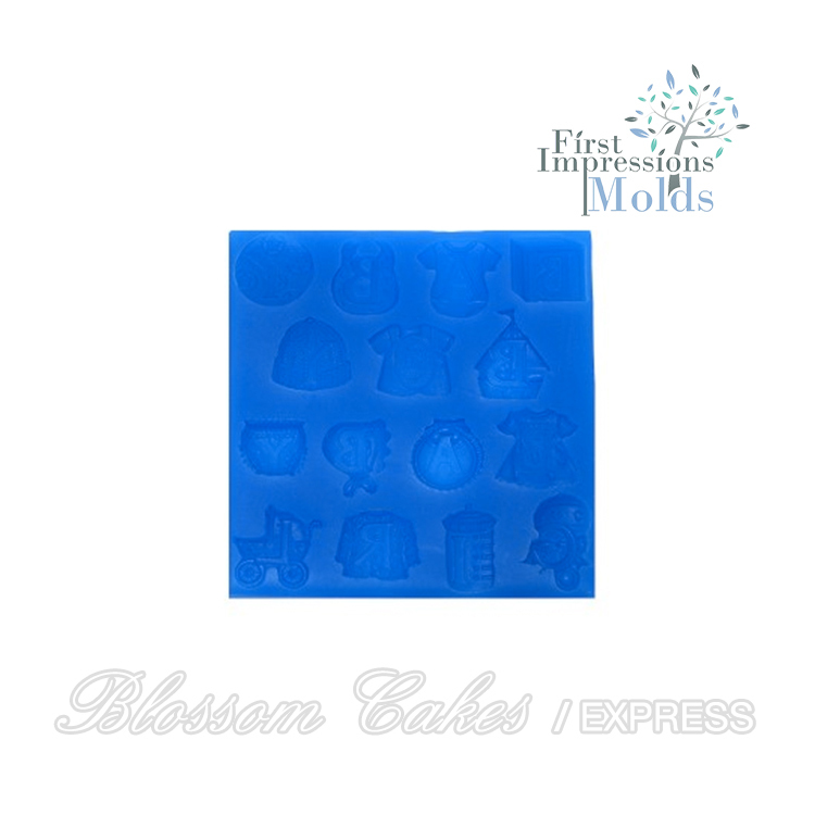 FI Baby Boy & Girl Letters Silicone Mold