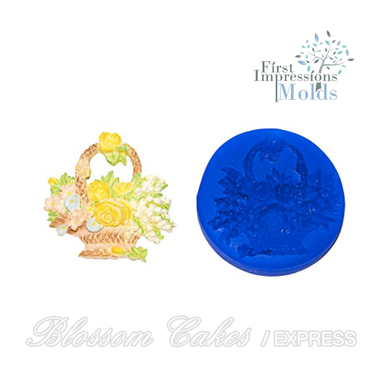 FI Basket of Flowers Silicone Mold
