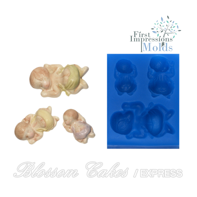 FI Sleeping Baby Set Silicone Mold